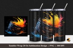 Barrel Effect Tumbler Wrap Sublimation Design 1 Product Image 1