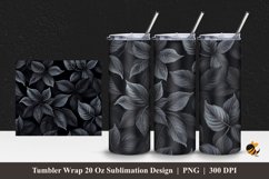 Foliage Tumbler Wrap Sublimation Design 1 Product Image 1