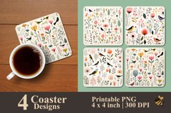 Nature Patterns Coaster Sublimation Designs Product Image 1