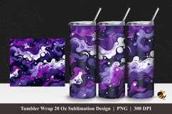 Purple Wind Tumbler Wrap Sublimation Design 1 Product Image 1