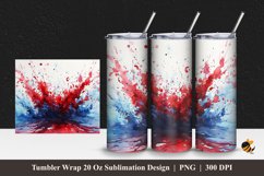Paint Splash Tumbler Wrap Sublimation Design 1 Product Image 1