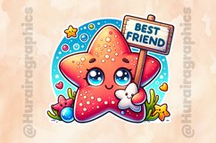 Star Fish|Printable Animal Sticker Product Image 2