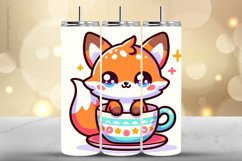 Fox Tumbler Wrap| Tumbler Sublimation Wrap Product Image 1