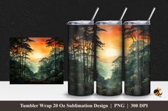 Amazon Forest Tumbler Wrap Sublimation Design 1 Product Image 1