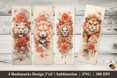 Lion Demon Bookmarks Sublimation Design Product Image 1