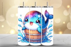 Whale Tumbler Wrap| Tumbler Sublimation Wrap Product Image 1