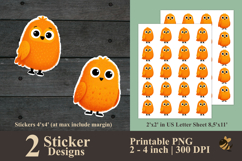 Cute Chick Sticker Designs PNG Product Image 1