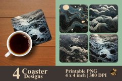 Abstract Art Coaster Sublimation Designs Product Image 1