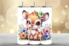 Deer Tumbler Wrap| Tumbler Sublimation Wrap Product Image 1