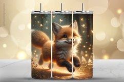 Fox Tumbler Wrap| Tumbler Sublimation Wrap Product Image 1