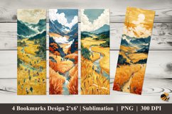 Farmer Bookmarks Sublimation Design Product Image 1