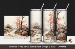 Nature Outdoor Tumbler Wrap Sublimation Design 1 Product Image 1