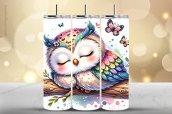 Owl Tumbler Wrap| Tumbler Sublimation Wrap Product Image 1