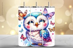 Owl Tumbler Wrap| Tumbler Sublimation Wrap Product Image 1