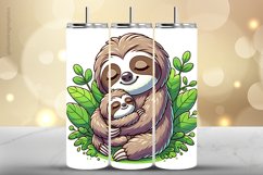 Sloth Tumbler Wrap| Tumbler Sublimation Wrap Product Image 1