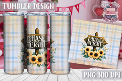 Sublimation Tumbler WRAP Vintage Quote Farm Sunflowers Product Image 1