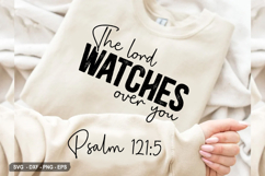 The Lord Watches Over you - Christian Sleeve T-Shirt Design Product Image 1