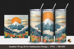 3d Beauty Nature Tumbler Wrap Sublimation Design 1 Product Image 1
