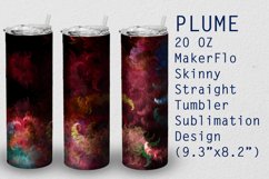 Tumbler Straight 20 OZ Sublimation Plume Wrap Design Product Image 1