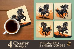 Stud Horse Coaster Sublimation Designs Product Image 1