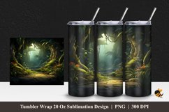 Plants On The Jungle Tumbler Wrap Sublimation Design 1 Product Image 1