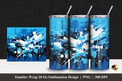 Awesome Grafity Tumbler Wrap Sublimation Design 1 Product Image 1