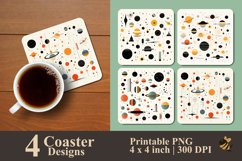 Space Ornament Coaster Sublimation Designs Product Image 1