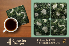 Spiral Maze Coaster Sublimation Design Product Image 1