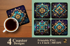 Mandala Fusion Coaster Sublimation Design Product Image 1