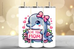 Dolphain Tumbler Wrap| Tumbler Sublimation Wrap Product Image 1