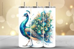 Peacock Tumbler Wrap| Tumbler Sublimation Wrap Product Image 1