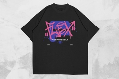 Flex Futuristic Streetwear T-shirt Design Product Image 1