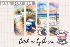 Summer Beach Brushstrokes PNG Sublimation Seaside Coastal Product Image 1