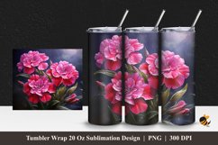 Sweet Plants Tumbler Wrap Sublimation Design 1 Product Image 1
