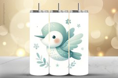 Humming Bird Tumbler Wrap| Tumbler Sublimation Wrap Product Image 1