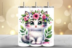 Cat Tumbler Wrap| Tumbler Sublimation Wrap Product Image 1