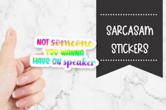 Not A Speaker Person| Sarcasam Sticker Product Image 1