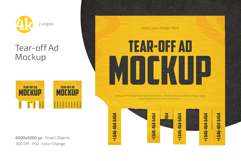 Tear-off Ad Mockup Set Product Image 1