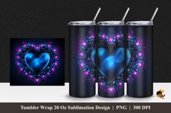 Diamond Love Tumbler Wrap Sublimation Design 1 Product Image 1