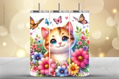 Cat Tumbler Wrap| Tumbler Sublimation Wrap Product Image 1