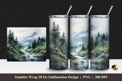 Cool Fresh Tumbler Wrap Sublimation Design 1 Product Image 1