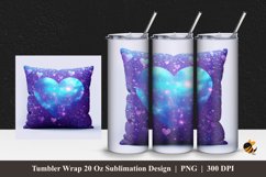 Love Pillow Tumbler Wrap Sublimation Design 1 Product Image 1