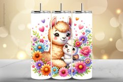 Alpaca Tumbler Wrap| Tumbler Sublimation Wrap Product Image 1