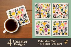 Natural Coolness Coaster Sublimation Designs Product Image 1