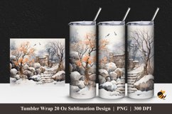 Winter Sweet Tumbler Wrap Sublimation Design 1 Product Image 1