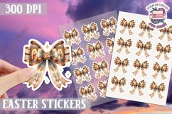 Easter Bow sticker Cute Coquette Love PNG Funny Bows Product Image 1
