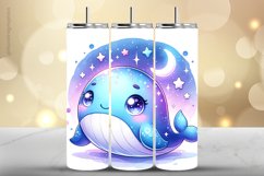 Whale Tumbler Wrap| Tumbler Sublimation Wrap Product Image 1
