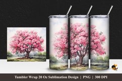 Purple Tree Wrap Sublimation Design 1 Product Image 1