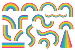 Rainbows and Clouds Clip Art Set Product Image 2