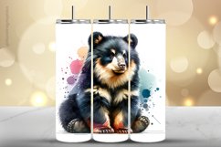 Bear Tumbler Wrap| Tumbler Sublimation Wrap Product Image 1